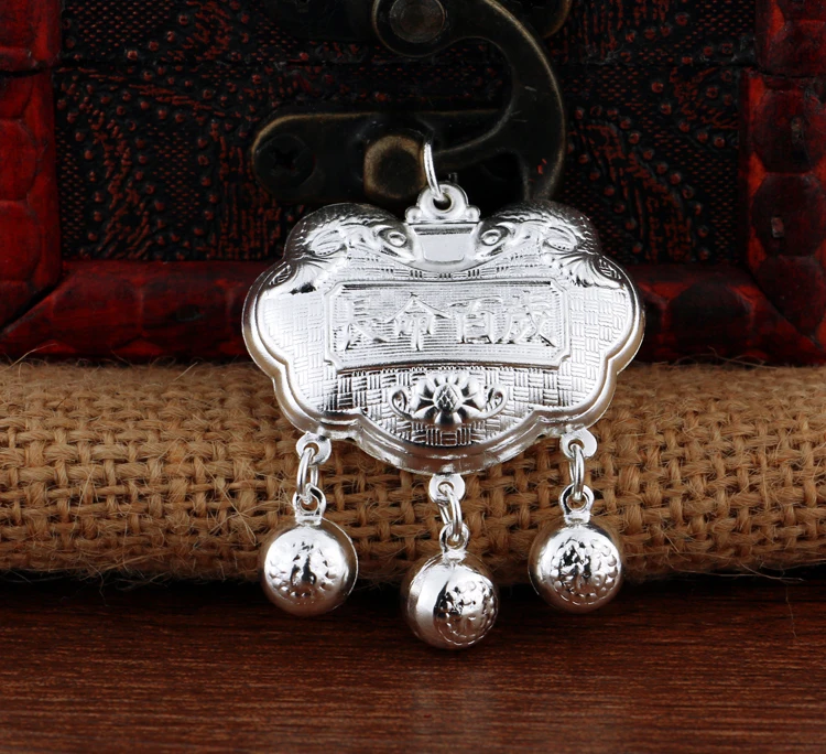 Chinese styleBaby 925 sterling silver necklace pendant.High quality 925Sterling silverBirthday gift | Украшения и аксессуары