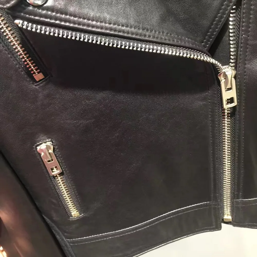 Женская кожаная куртка из натуральной овечьей кожи | одежда