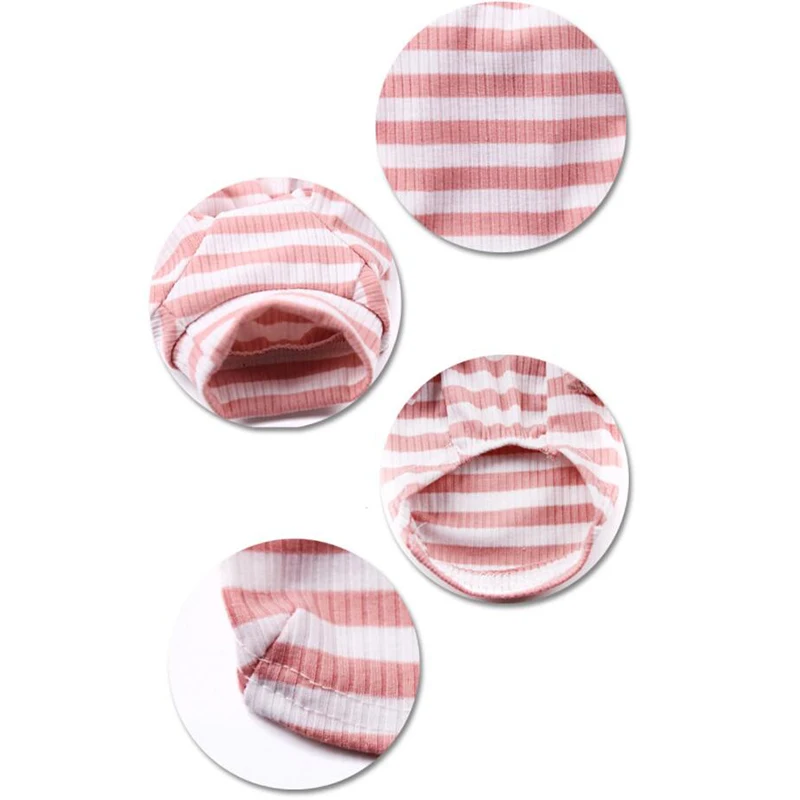 Dog Striped Elasticity Sweater Pet Dogs Hoodie Autumn Winter Clothes Cat Small Labrador Teddy Cotton Costume XS-XXL DOGGYSTYLE | Дом и сад