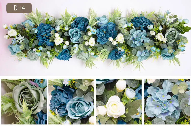 На заказ 100 см свадебный цветок украшение стены поставки шелковые пионы роза искусственный ряд цветов Декор Свадьба железная Арка фон