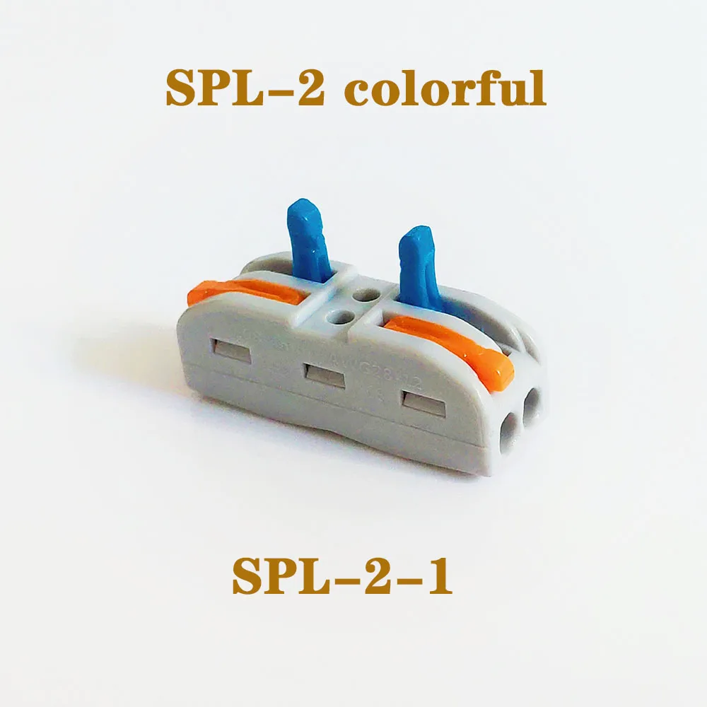 SPL-2-COLORFUL Провод разъем соединительного кабеля водонепроницаемый разъем для клемм проводов блок разъем PCT-212 PCT-213 терминал Wago - Цвет: SPL-2-COLORFUL