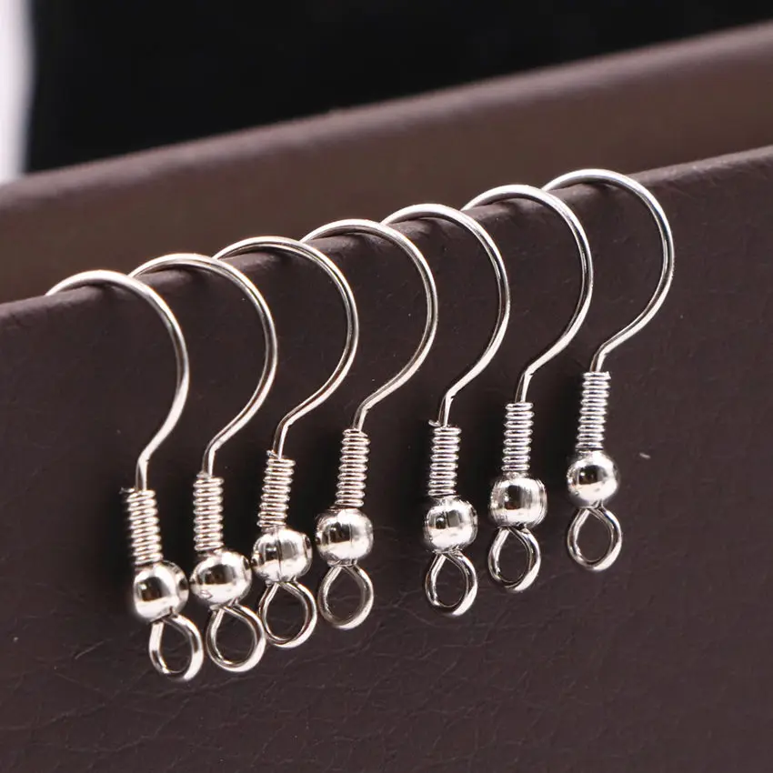 Hot Sale DIY Accessories 100PCS Agraffe Fittings Ear Hook Machining Ornaments Metal Part Wholesale Jewelry Making Finding A531 | Украшения