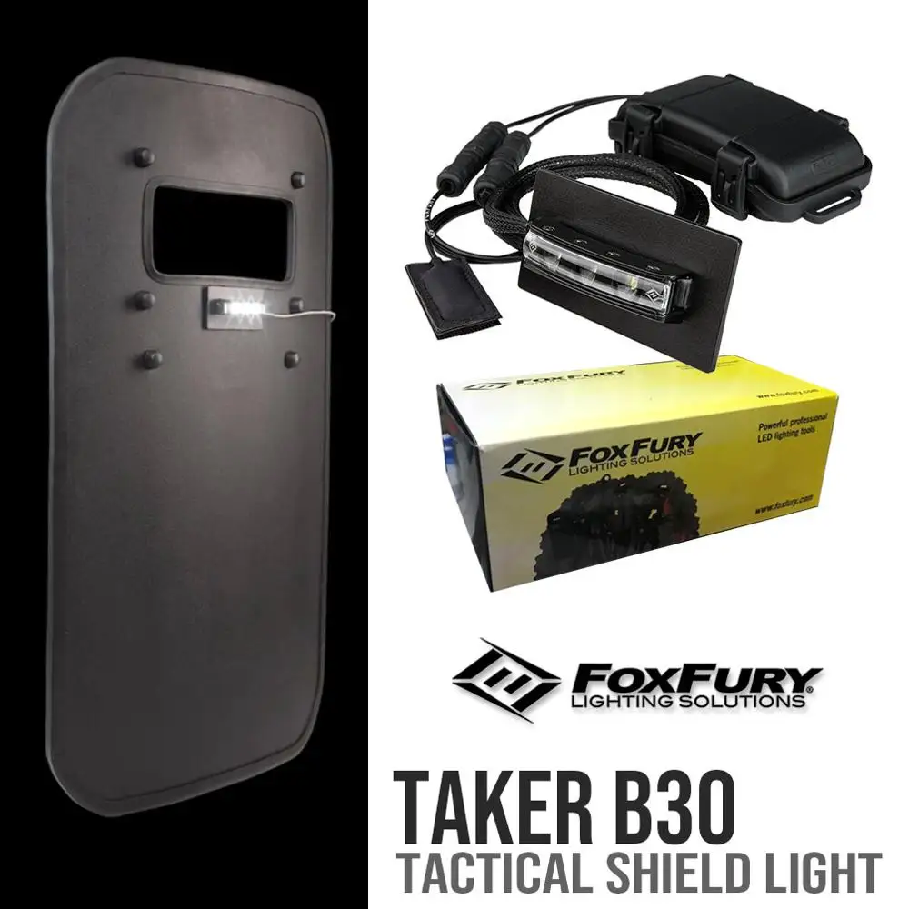 FOXFURY LED Lights Tactical Shields Light B30 | Bulletproof Plate