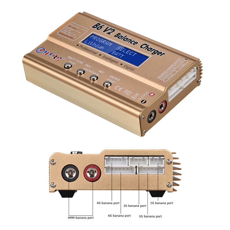 HTRC Imax B6 V2 80 Вт 6A RC баланс зарядное устройство для LiIon/LiFe/NiCd/NiMH/высокая мощность Батарея LiHV 15 в 6A адаптер переменного тока IMAX зарядное устройство
