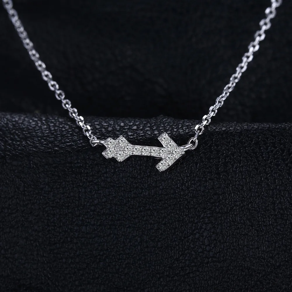 Jewelryдворца любовь стрелка круглое ожерелье чистое серебро 925 45 см ювелирные