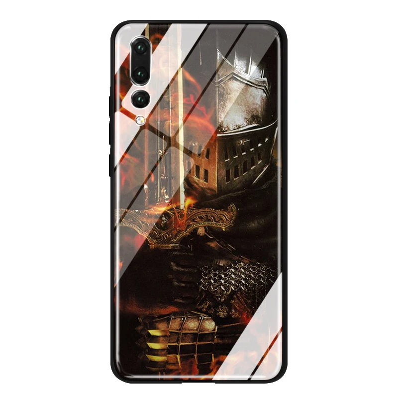 YIMAOC хвалит солнце темные душ стеклянный чехол для huawei Honor mate 7A 8X9 P10 20 30 Y6 Y9 P smart lite Pro - Цвет: TG3