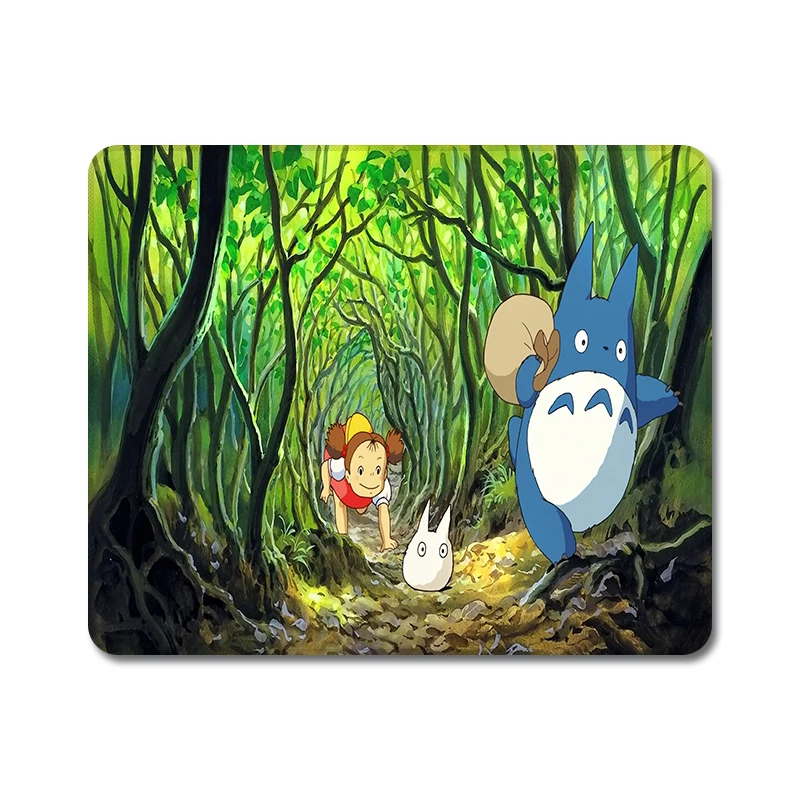 Hayao Miyazaki Totoro японский аниме натуральный резиновый коврик для мыши Коврик