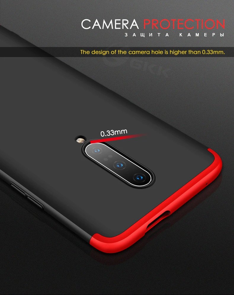 GKK, чехол для Oneplus 7 7t pro, чехол 360, полная защита, ударопрочный, матовый, Жесткий ПК, 3 в 1, для Oneplus 7 7t pro, чехол