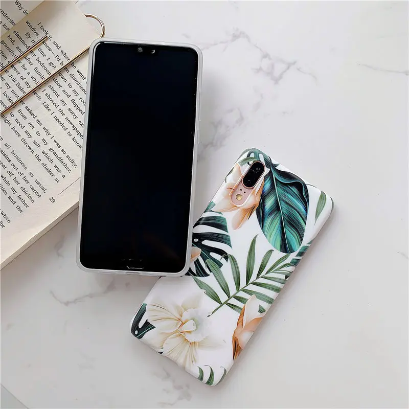 FLYKYLIN чехол с банановым листом для Huawei P20 P40 Lite P30 Pro Mate 20 30 задняя крышка летними