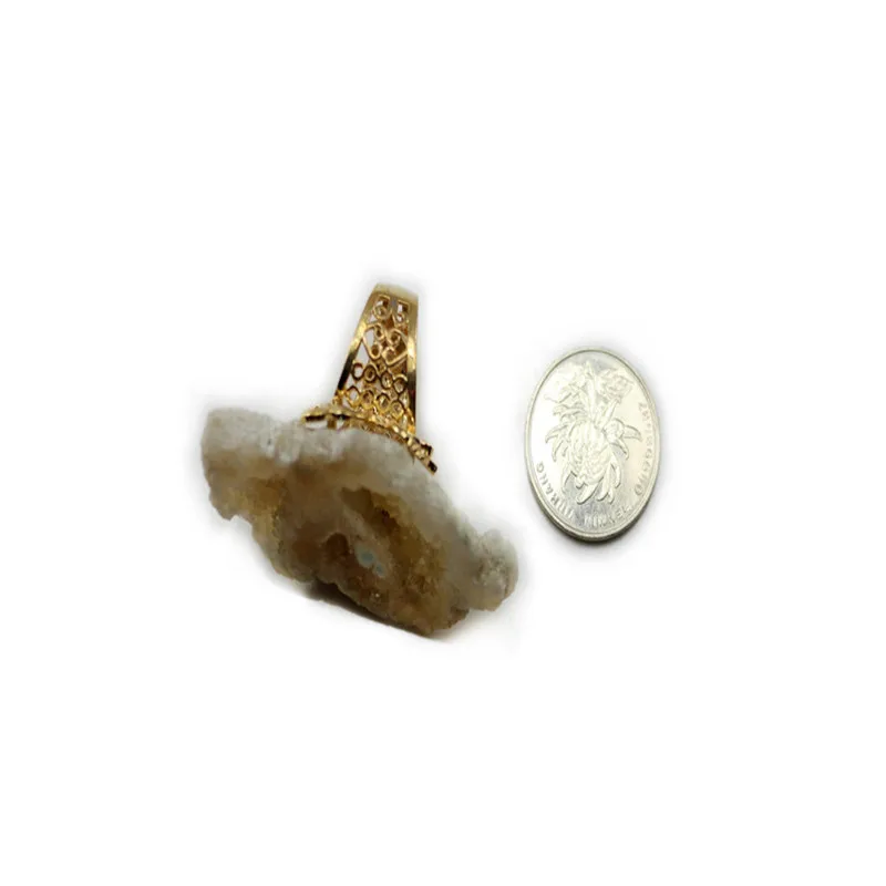 Druzy Trendy Natural Stone Handmade mica Celestial Quartz Irregular lazurite Rings For Man and Women Free Shipping | Украшения и
