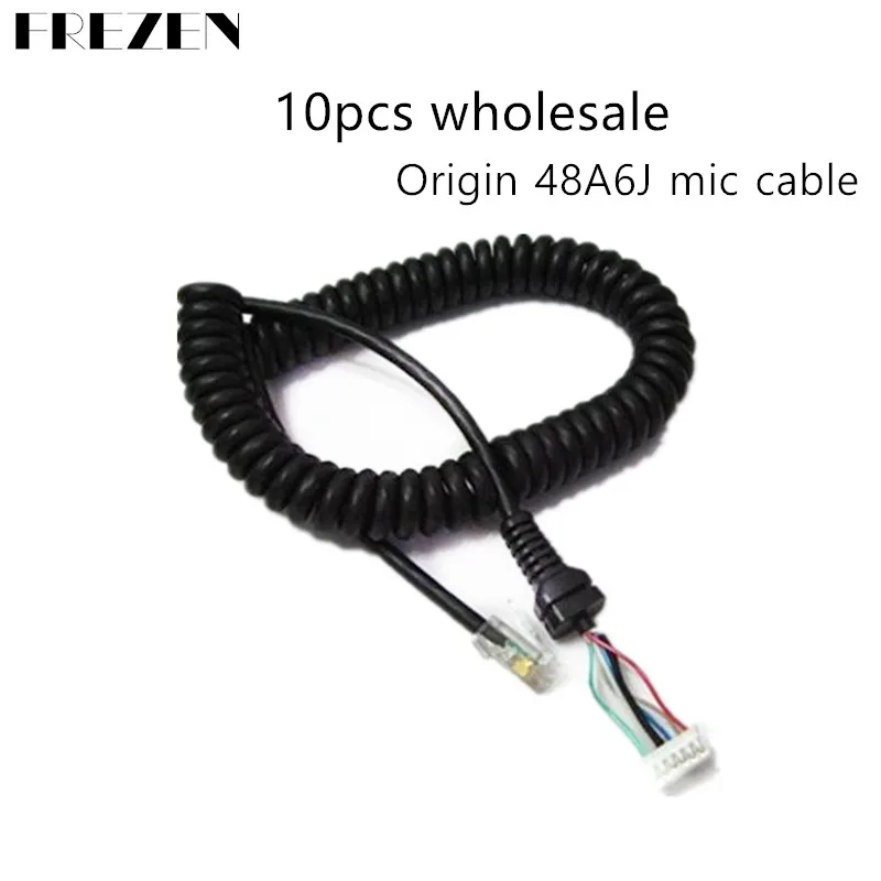 10pcs Replacement Mic Cable Cord Wire for YAESU MH-48A6J FT-7800 FT-8800 FT-8900 FT-7100M FT-2800M FT-8900R