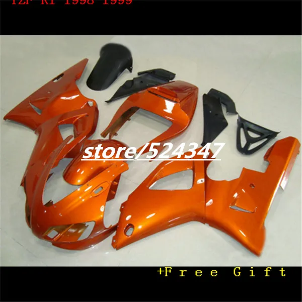 

B дешевая цена мотоцикл обтекатели комплект для 1998 1999 YZF R1 98 99 YZFR1 сгоревший оранжевый abs пластик обтекатель наборы