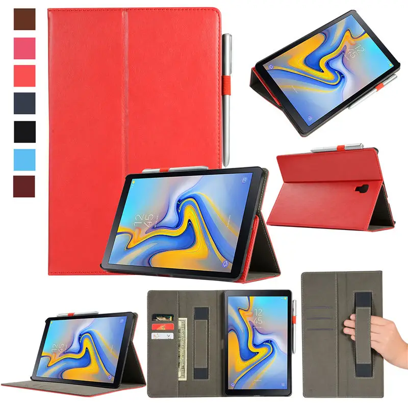 Премиум чехол для samsung Galaxy Tab A A2 10,5 дюймов T590 T595 T597 SM-T595, умный чехол, чехол для планшета, оболочка+ пленка+ стилус