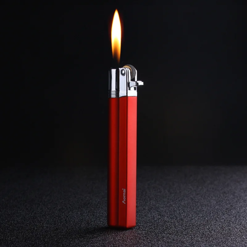 Ветрозащитная газовая зажигалка металлические подарочные зажигалки