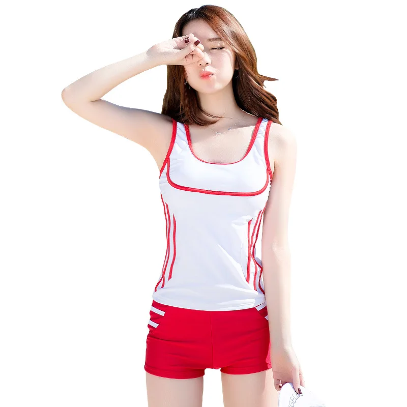 Купальник женский раздельный с высокой талией | Спорт и развлечения