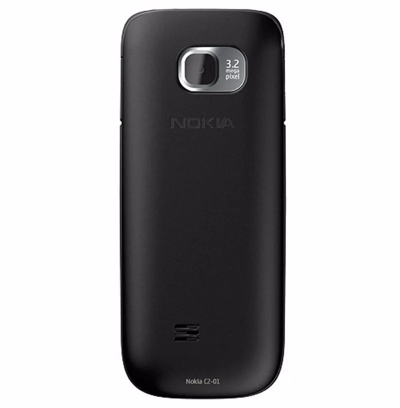 Разблокированный Nokia C2 C2-01 3.2MP 2," английский/русский/Иврит Клавиатура одноядерный черный/золотой 2G 3g мобильный телефон