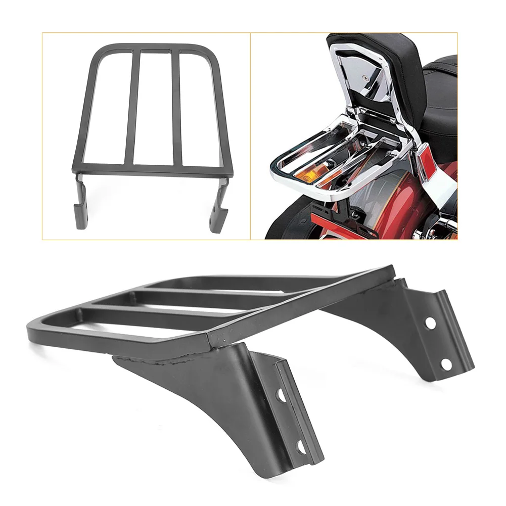 Черный Sissy бар спинка багажная стойка для Harley Sportster XL 883 1200 2004-2017 | Автомобили и