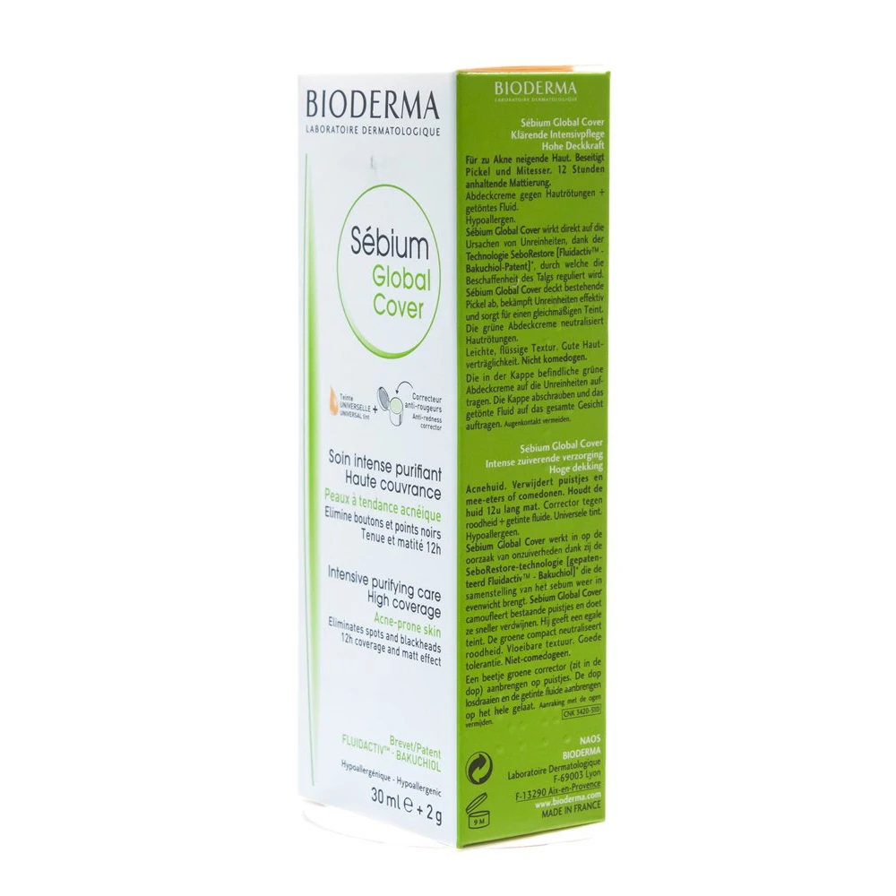 Крем BIODERMA СЕБИУМ ГЛОБАЛЬ COVER 30 мл / срок 07 20|Автозагары и бронзаторы для лица| |