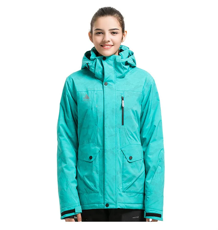 

Men's and women's windbreaker outdoor sports waterproof and thickening thermal snowsuit with single and double board