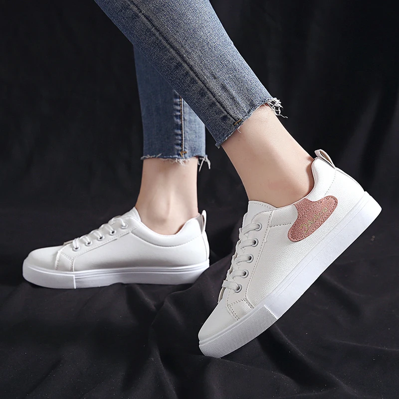 2019 Women Vulcanized Sneakers New Summer Shoes Breathable Flat Casual White Zapatillas Mujer | Обувь