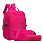 3 шт.компл. Повседневный 100% Оригинальный рюкзак с принтом, женские школьные сумки для девочек-подростков, рюкзак, женский рюкзак, рюкзак