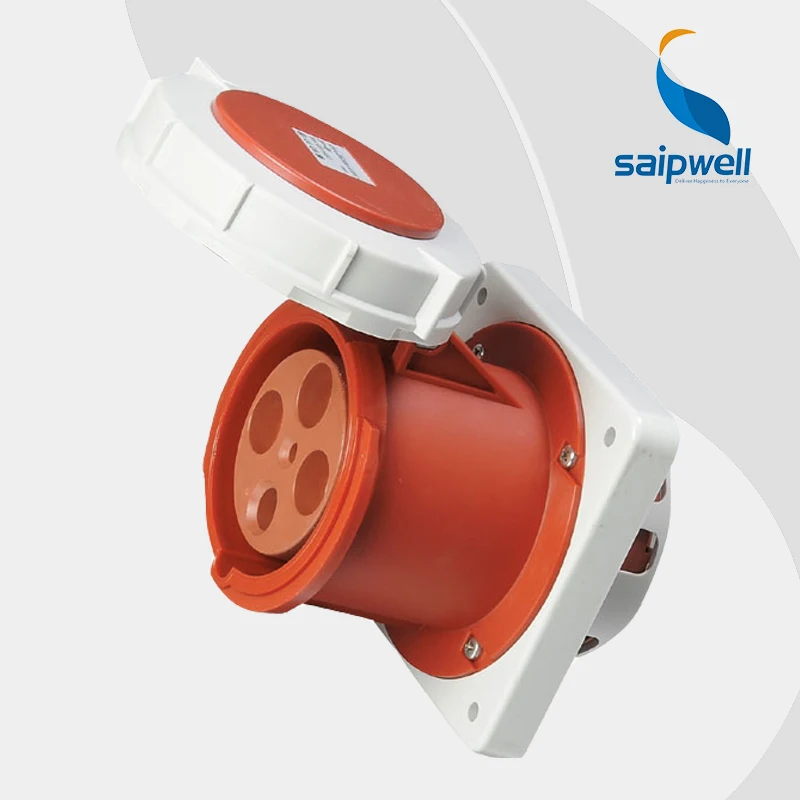 Оптовая продажа Saipwell 4P (3P + E) 400V 125A высокая сила тока IP67 EN/IEC 60309 2 разъем