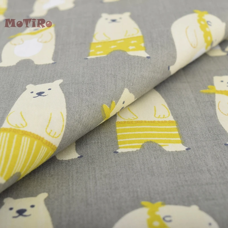 MoTiRo набивная саржевая хлопковая ткань для счетчика с рисунком маленького