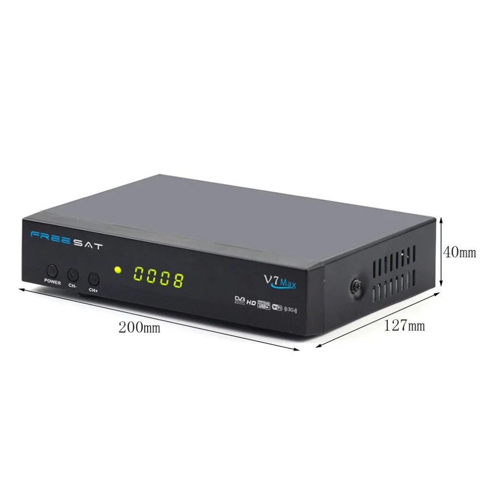 Freesat V7 Max DVB S2 рецепторов FUll HD fta аппарат поддерживает Bisskey Ccam PowerVu DRE Newcam
