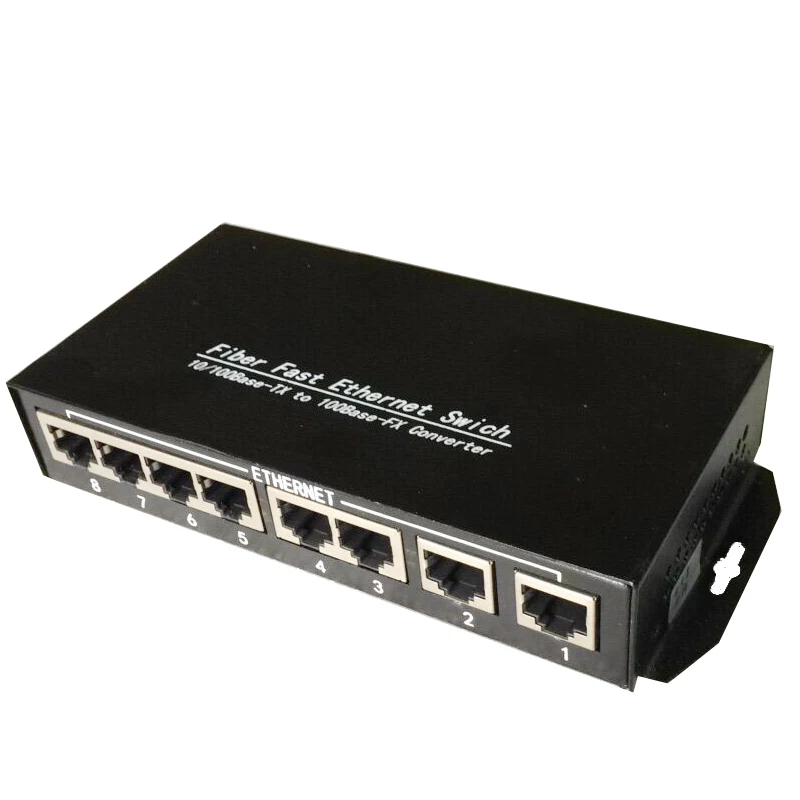 Оптоволоконный коммутатор 2F8E с поддержкой быстрой локальной сети ethernet и POE 2