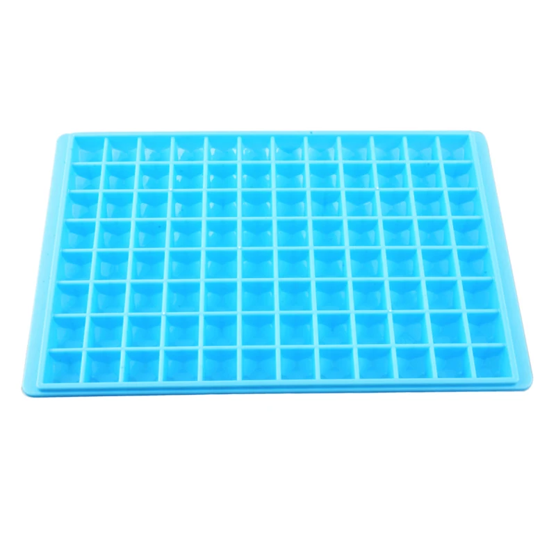 96 grids blue Hoomall 96/160 сетки Пищевой Силиконовый поднос для льда фруктовый лед производитель кубиков DIY маленькая форма для льда квадратная форма кухонные аксессуары - Цвет: 96 grids blue