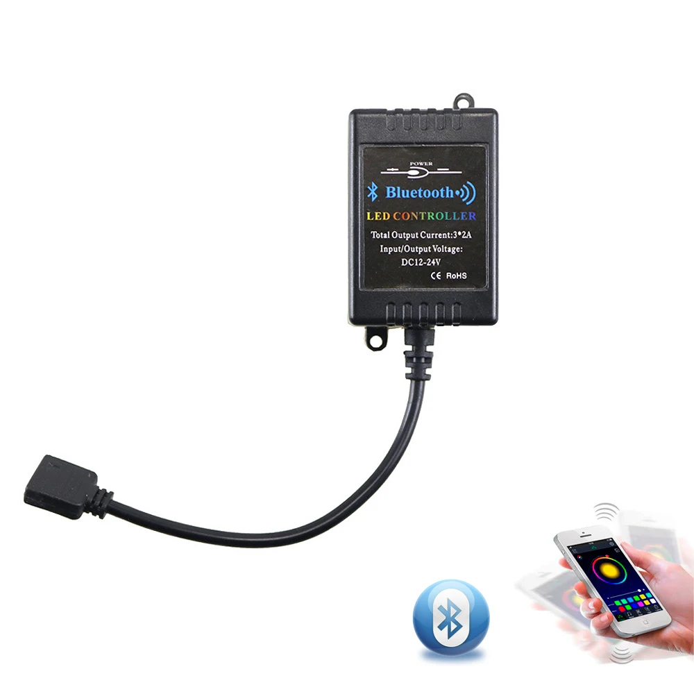 DC 12V Bluetooth светодиодный RGB Управление IOS/Android смартфон с помощью приложения на