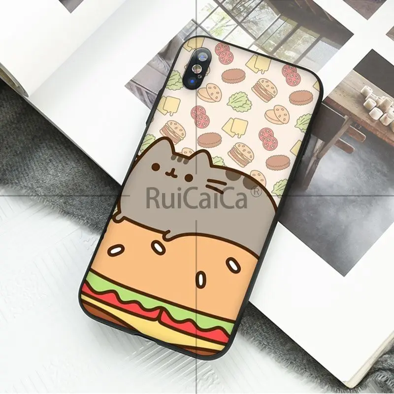 A5 Ruicaica каваи молан мультфильм аниме собака кошка черный ТПУ чехол для телефона iPhone 8 7 6 6S Plus 5 5S SE XR X XS MAX Coque Shell - Цвет: A5