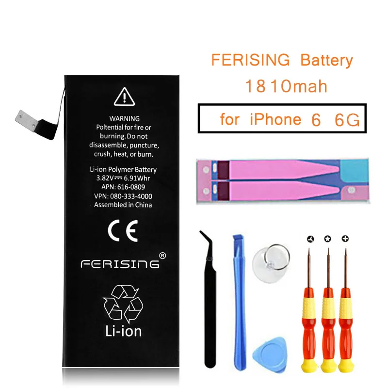 2020 100% оригинальный новый аккумулятор для iPhone 6 6G 0 циклов i6 сменный с