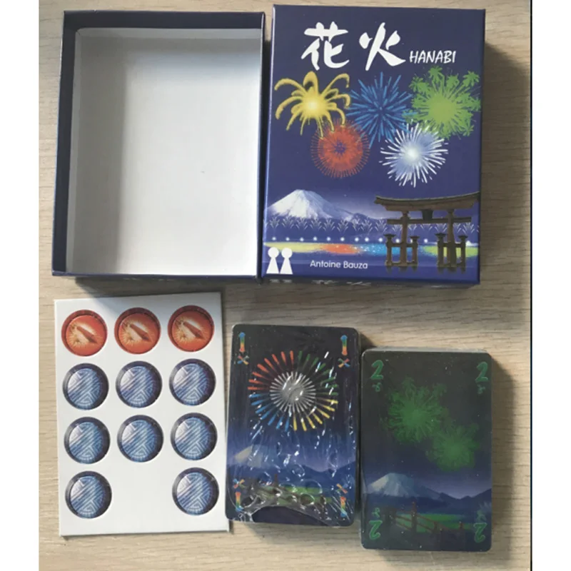 Настольная игра 2-5 игроков HANABI карты игры легко играть смешные игры для вечерние/семейные