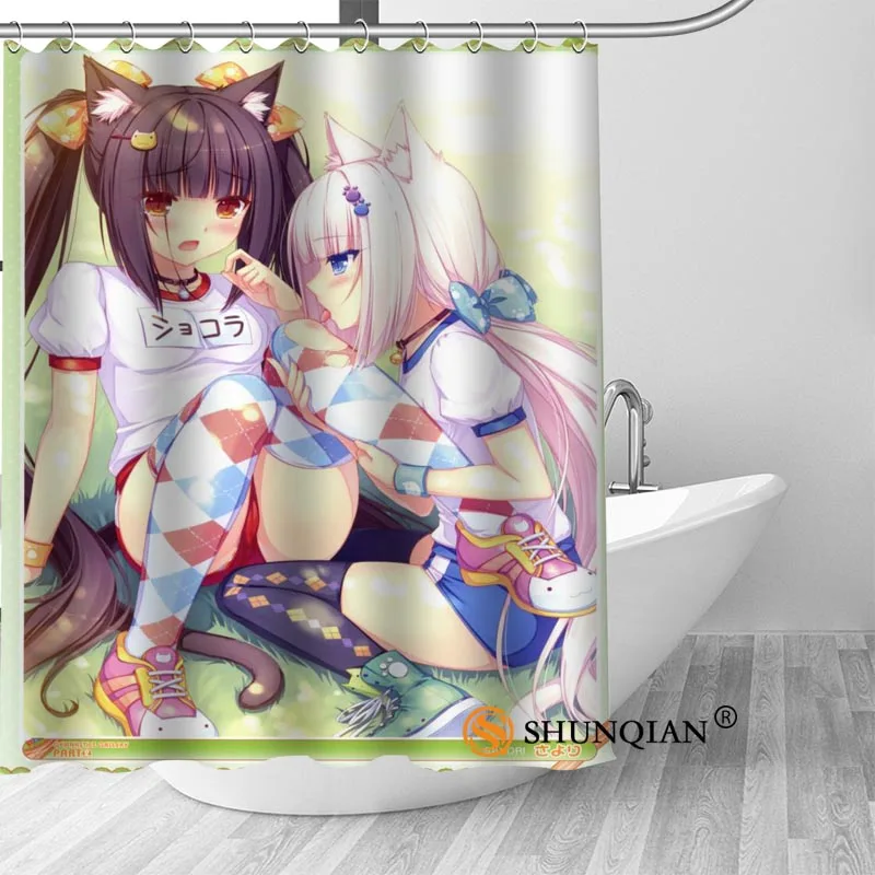 Shower Curtain Пользовательские Душ Шторы аниме для девочек Ванная комната Шторы высокое качество полиэстер Для ванной Шторы Home Hotel Ванная комната украшения - Цвет: Shower Curtain