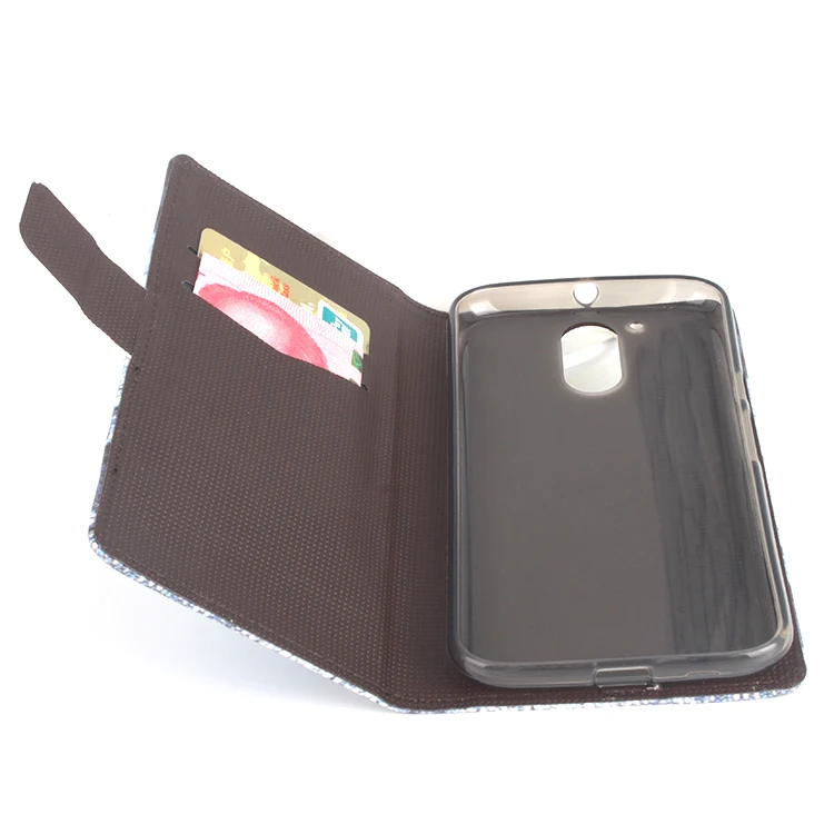 Высокое качество Роскошный чехол для Motorola Moto G4/G4 Plus откидная крышка с карт памяти