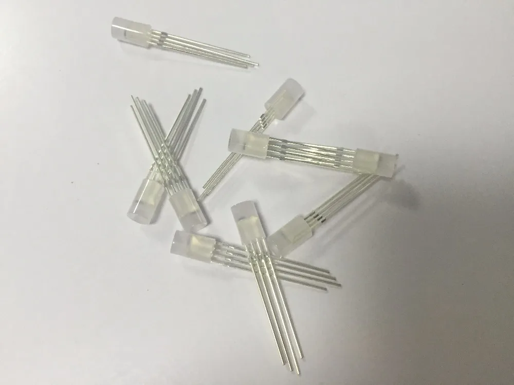 

Плоский светодиодный чип WS2812D 5 мм RGB WS2811 led s;DIP F5mm RGB Полноцветный; С встроенной микросхемой WS2811