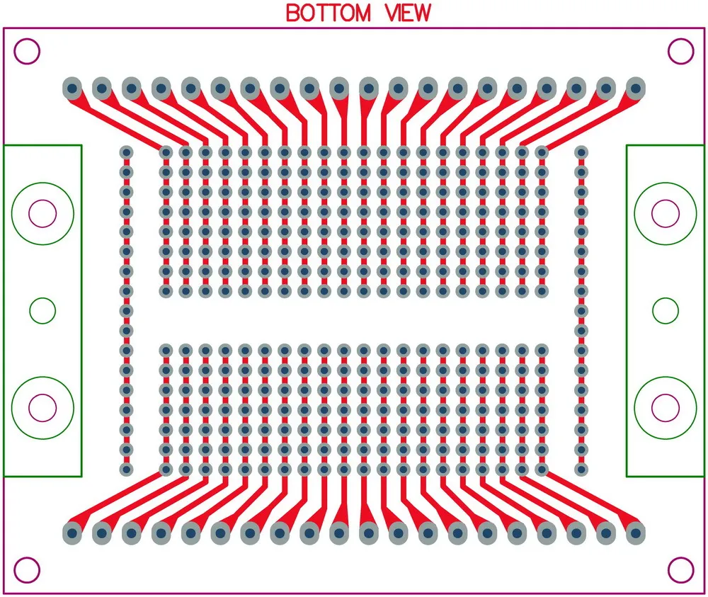 Компонент DIP-40 для винтовой клеммы адаптера PCB с простым кронштейном монтажа на