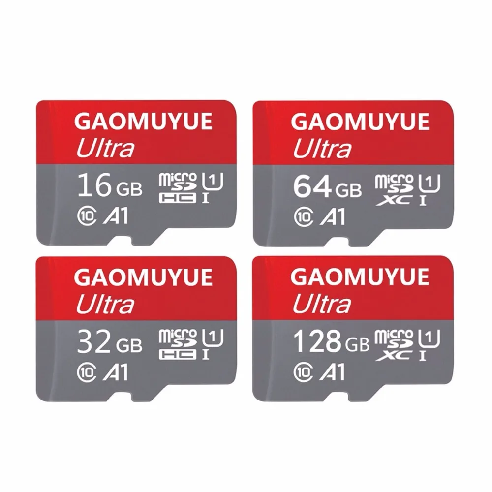 Карта памяти GAOMUYUE H2testw-Real, 16 ГБ, 32 ГБ, класс 10, Micro sd карта, 64 ГБ, 128 ГБ, XC, TF карты для вождения, рекордер, флеш-карта microsd, A1-8
