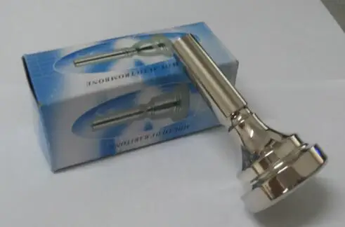 1 шт euphonium мундштук, плоские 4 ключа туба на рот серебряное покрытие на тубе мундштук