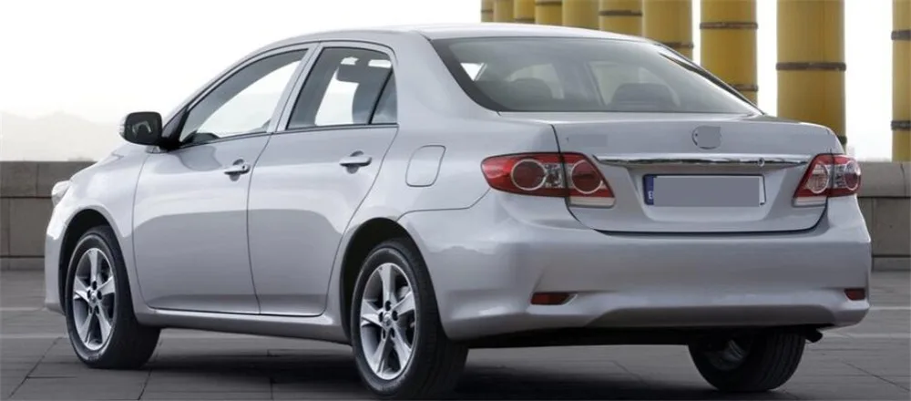 Пара красных задних автомобильных угловых отражателей левого и правого бампера