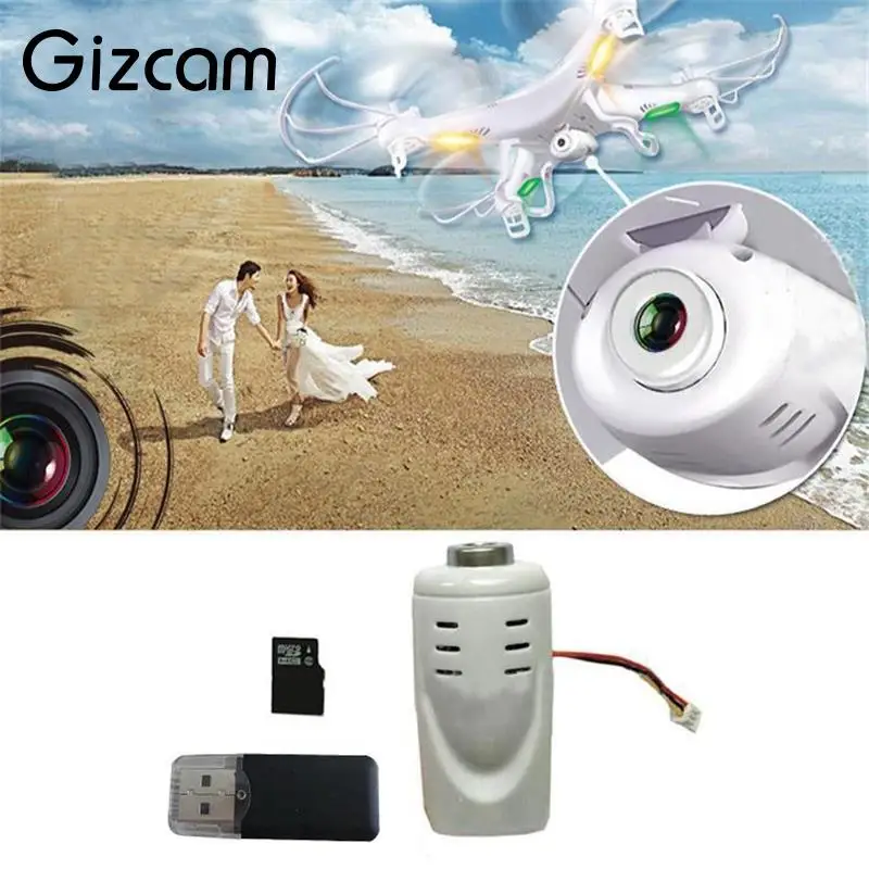 Gizcam Радиоуправляемый Дрон часть микро SD 2MP Мини HD камера для Syma x5c x5sc 1 m68 k300c