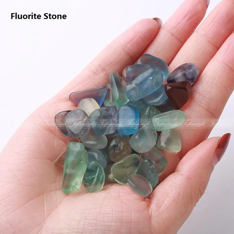 Fluorite Stone 50 г натуральный розовый кварц белый кристалл Аметист черный обсидиан мини камень рок чипы с лечебным действием, образцы A115CL кристалл любовь - Цвет: Fluorite Stone