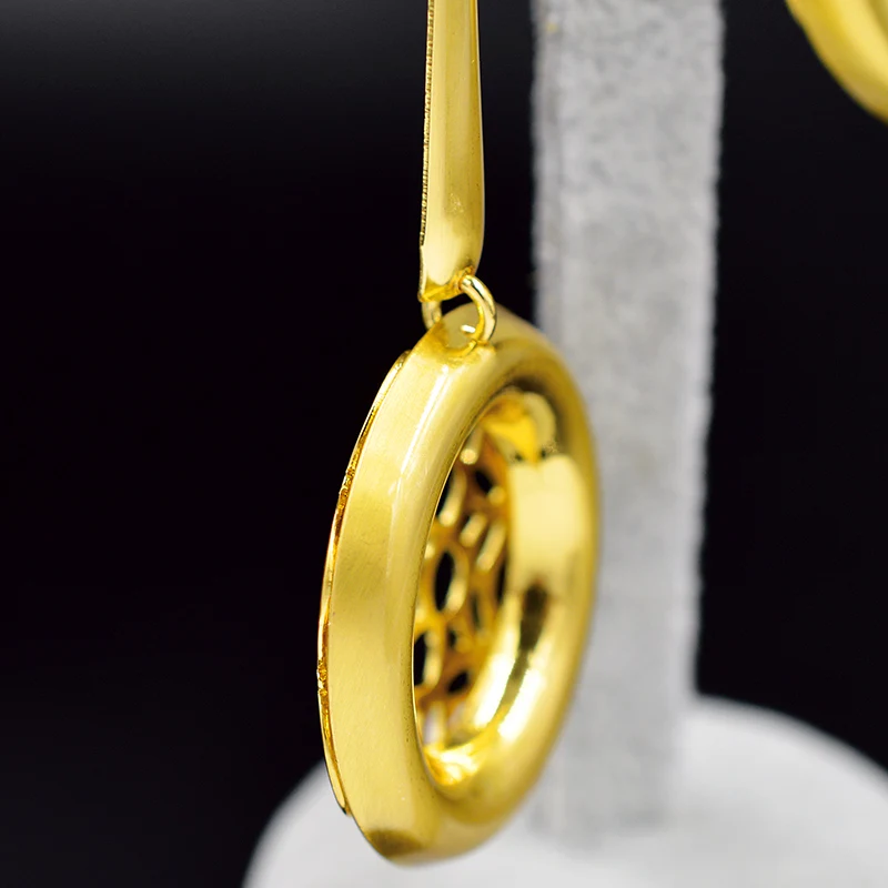 Классические круглые серьги Sunny Jewelry для женщин длинные висячие лидер продаж
