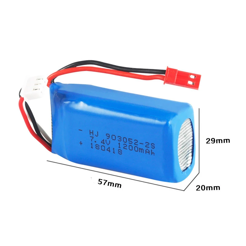 7 4 v 1200mAh 25C 903052 2S Lipo батарея WLTOYS V353 X1 Дрон W606 Квадрокоптер A949 высокоскоростные