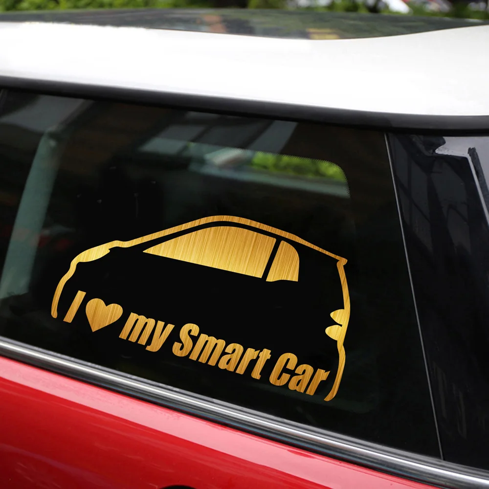 Наклейки для автомобиля I love my Smart Car забавные наклейки на бампер и Стайлинг
