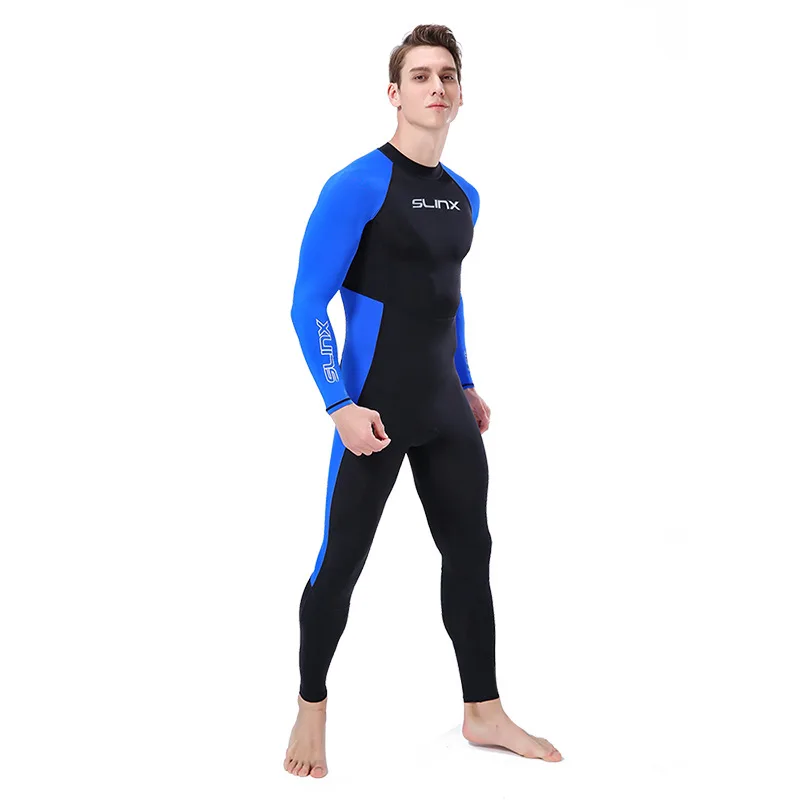 SLINX мужские купальники с длинным рукавом защита от УФ лучей цельнокроеный костюм