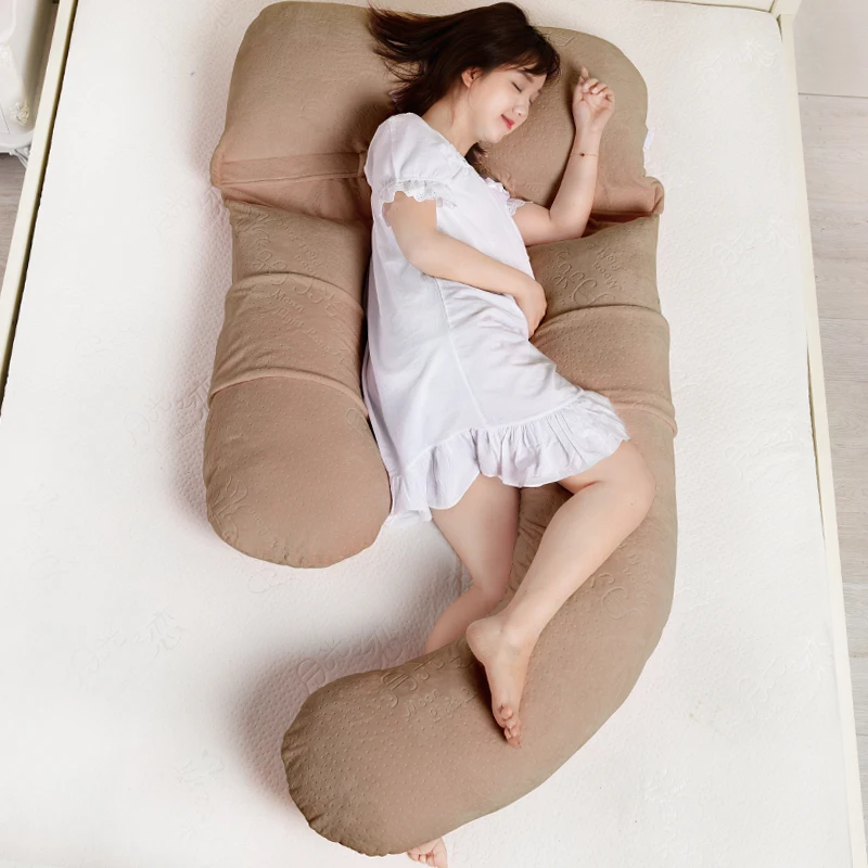

U-Type Maternity Pillow Protect Abdomen Waist Nursing Body Pillow Pregnant Women Side Sleeping Coussin Grossesse Comfort Bedding