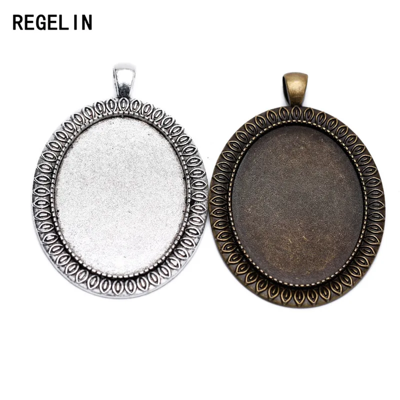REGELIN античный цветок кружева подвеска шармы базовые настройки 5 шт. Кабошон Камея