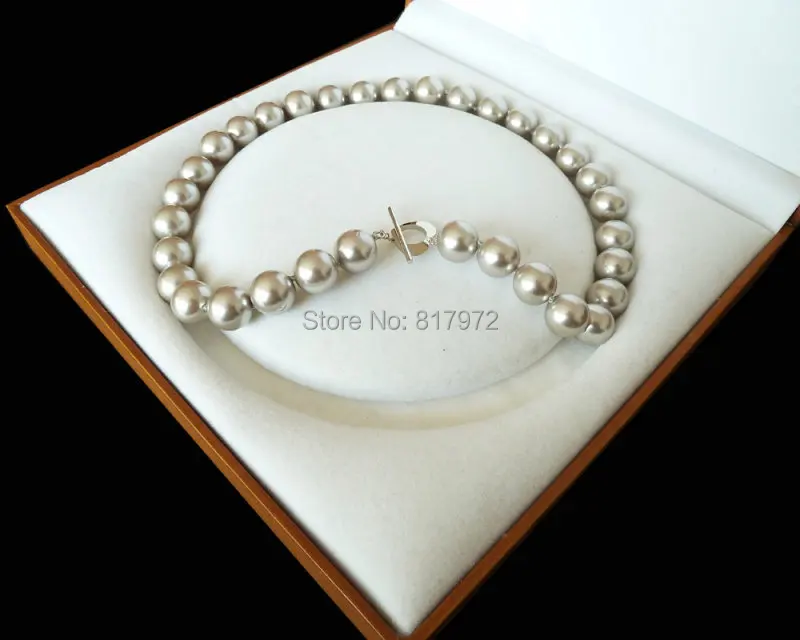 Подвеска серебристо серая натуральная жемчужная бусина из ракушек ЮЖНОГО МОРЯ